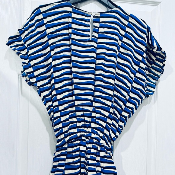 Ava Sky blue stripe romper sz XXS matching mommy & me jumper - Picture 2 of 4